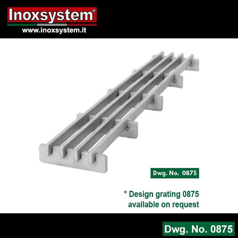 The 0875 design multi-slot grille is available on request