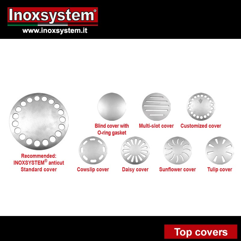 Different types of top inner covers available on request