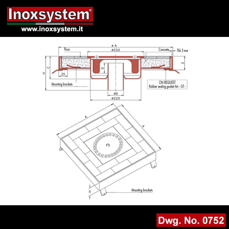 dwg Recessed manhole cover with frame heavy duty line top cover incorporated in stainless steel