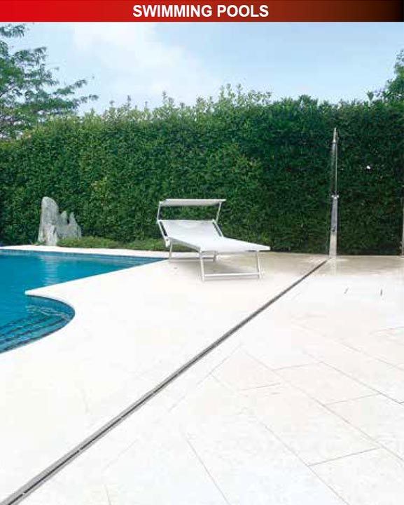Inoxsystem examples of application - swimming pool