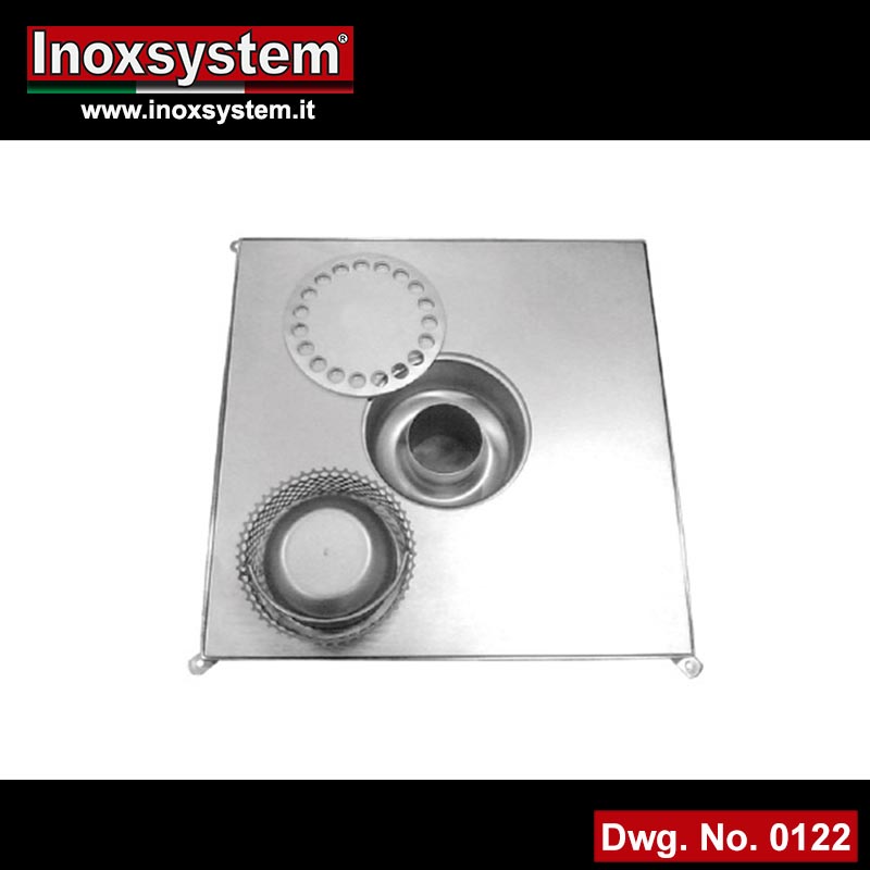solid top manhole cover with frame heavy duty line odor trap incorporated in stainless steel