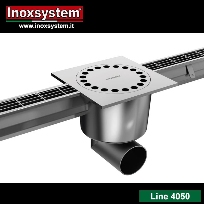 Line 4050 Total hygienic modular channel drains removable stainless steel siphoned plate
