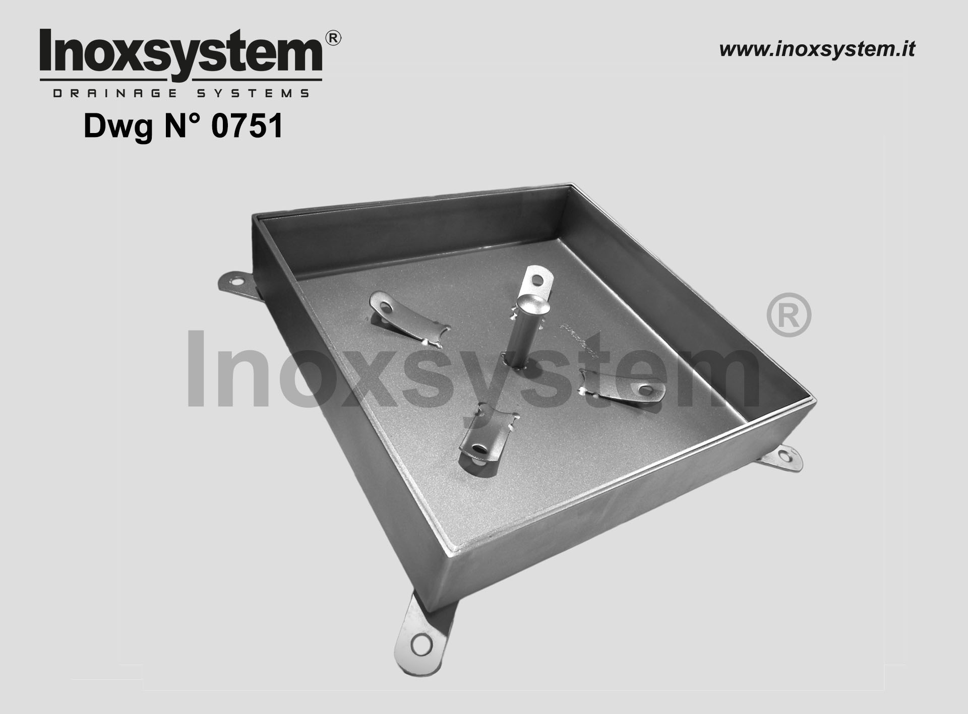 Stainless steel inspection recessed manhole with sub-frame