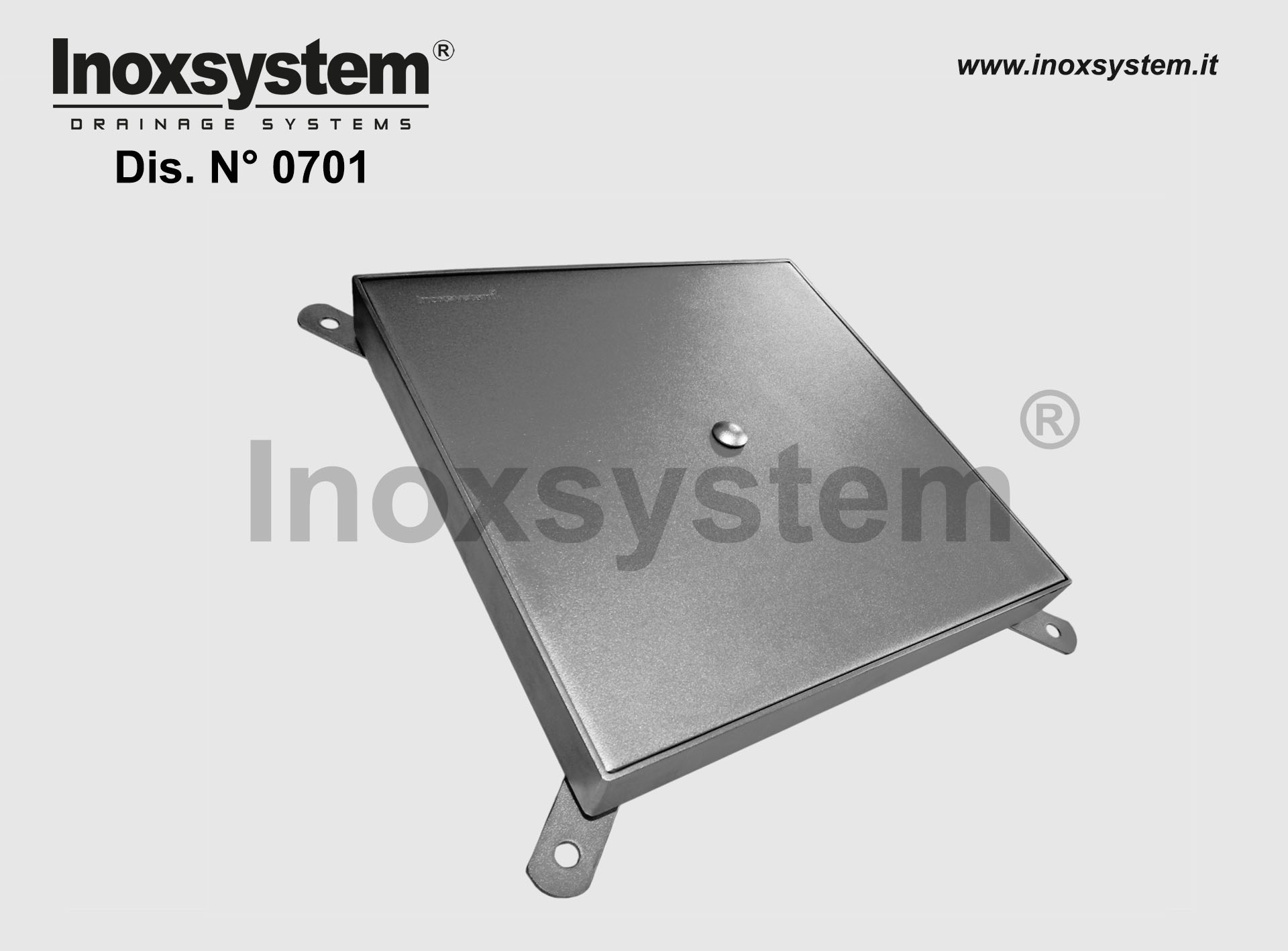 Sumideros de inspección en placa con armazón en acero inoxidable - serie pesada